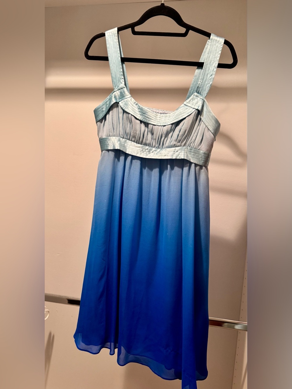 Light Blue to Royal Blue Ombre Sleeveless dress